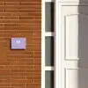 Effen - Lila - Modern Naambord Rechthoek middel -sfeer3-rechthoek-S