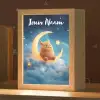 Knuffel - Monster - Maan - Wolken Light Box met kabel (Kinderlampje) klein -zzz_3d_website