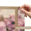 Bloemen - Paars - Wazig Light Box met batterij (Wandlamp) middel -USP_websiteprintNL