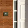 Donkergroen - Modern Naambord Rechthoek middel -sfeer3-rechthoek-S