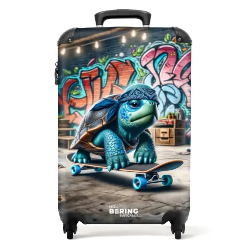 Skater schildpad Koffer - NBS - Handbagage middel -productfoto_recht