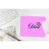 Diva - Lip - Panterprint - Roze muismat rubber klein -witbureau