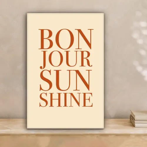 Oranje - Quote - Sun canvas 2cm klein -sfeer1
