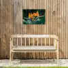 Paradijsvogel - Bloem - Exotisch Tuinposter op houten frame 2 cm dik klein -sfeer4