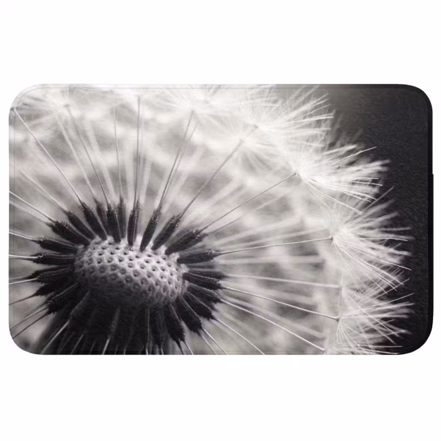 Badmat - Paardenbloem - Zwart - Wit