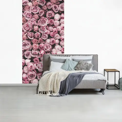 Een zee van rozen uit de natuur fotobehang vinyl groot -slaapkamer