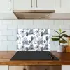 Jungle - Beplanting - Blauw keuken achterwand spatscherm klein 900 -sfeer2