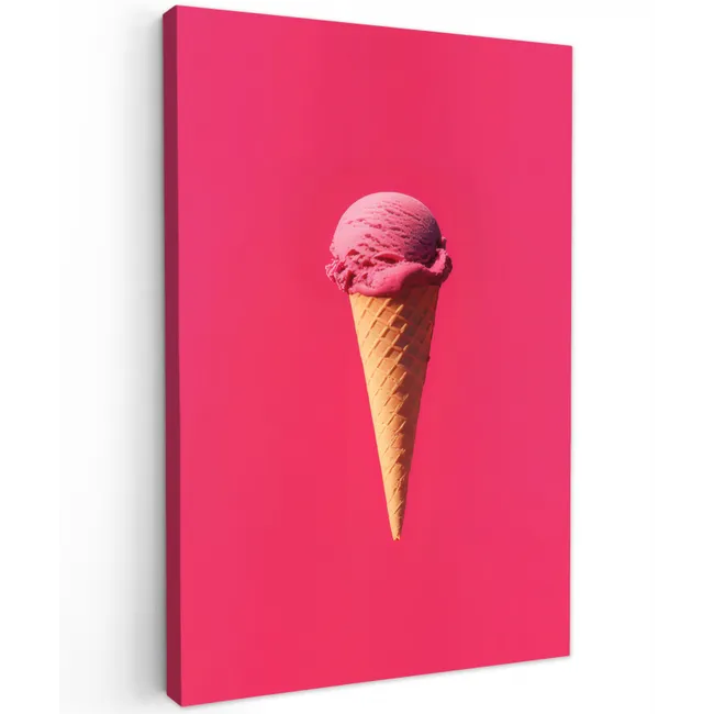 Schepijs - Roze - Hoorntje canvas 2cm klein -z3d