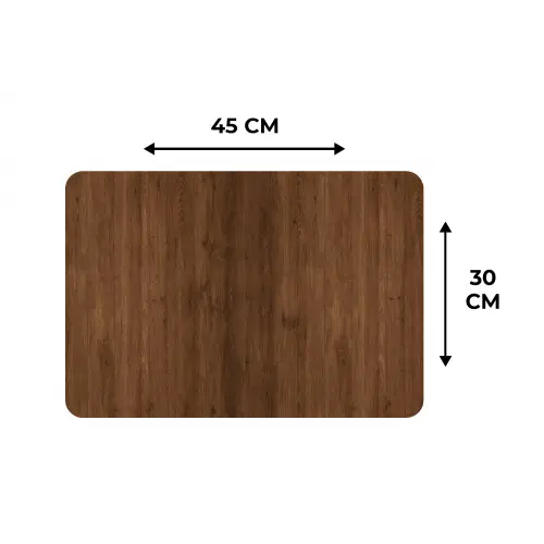 Hardhout - Patronen - Bruin Placemat vinyl groot 368 -specs