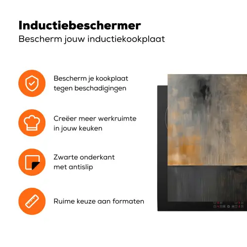 Boom - Vlakken - Takken - Kleurverloop Inductie beschermer vinyl 3mm klein -zzzzzzz-td-ups