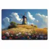 Windmolen - Heuvel - Bloemen - Kleurrijk Placemat vinyl groot -zzsfeer1_Kitchenyeah-website