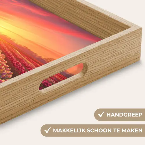 Windmolen - Zonsondergang - Landschap Dienblad Rechthoek middel -USP_HandgreepNL