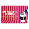 Roze - Strepen - Koffie - Maandag Badmat klein -3d