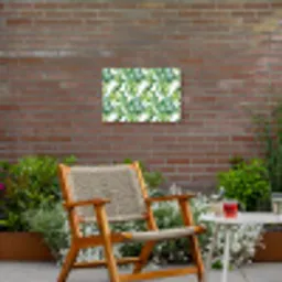 Bohemian - Bladeren - Bloemen - Tropisch Tuinposter op houten frame 2 cm dik klein -sfeer3
