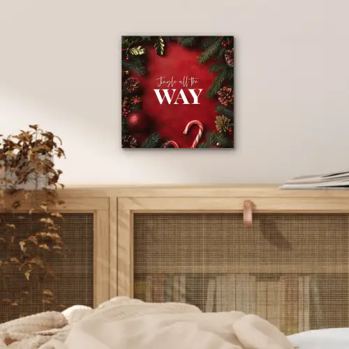 Kerst - Quote - Rood - Kerstballen aluminium wit klein -sfeer3