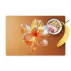 Glazen - Bloem - Oranje Placemat vinyl groot -zzzproduct_Kitchenyeah-website