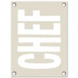 Wit - Chef - Decoratie - Japandi tuinposter los doek klein -3d