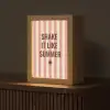 Zomer - Quote - Strepen Light Box met kabel (Tafellamp) klein -z3d_website