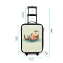 Otter - Strandbal - Water Kinderkoffer - Zwart klein -productfoto_formaten