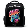 Controller - Game - Graffiti - Tekst Rugzak - Zwart middel -3d