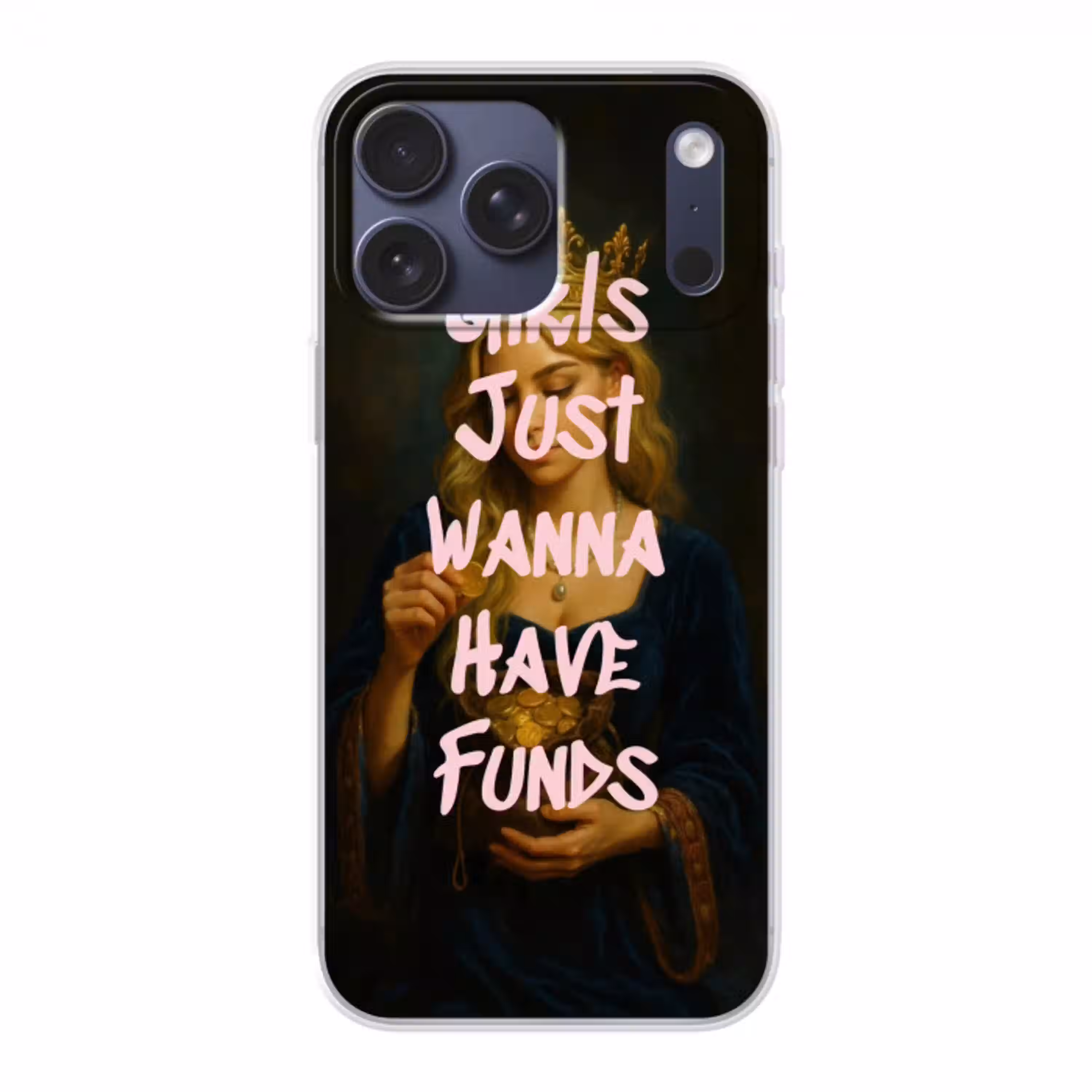 Kroon - Vrouw - Jurk - Opvallend Telefoonhoesje iPhone 17 Pro Max klein -3d