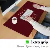 Love your damn self - Kleurrijk - Bordeaux Muismat XXL klein -sfeer3