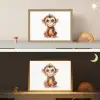 Aap - Baby - Jungle dieren Light Box met batterij (Wandlamp kind) middel -sfeer3_kind