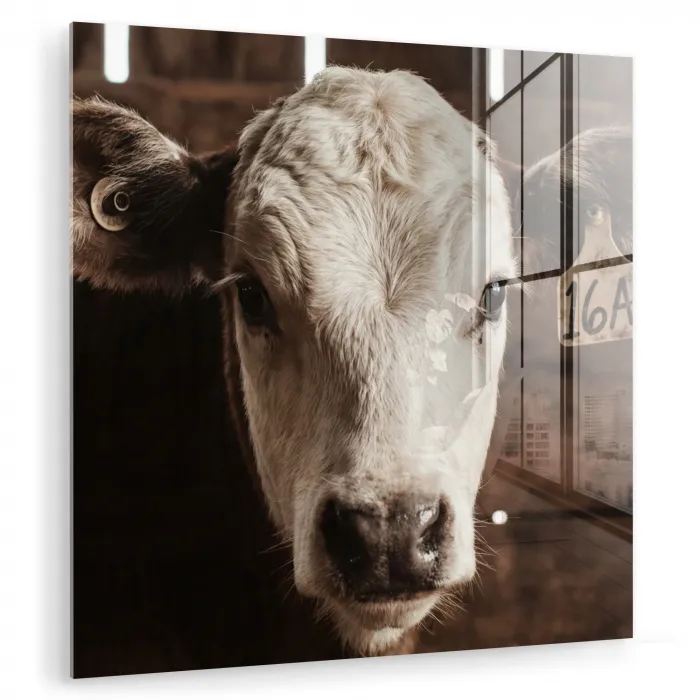 Kalf - Oormerk - Houten stal plexiglas 5mm klein -zzzproduct_nieuw