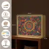 Mandala - Cirkels - Patronen Light Box met batterij (Wandlamp) middel -USP_websiteoverzichtDE