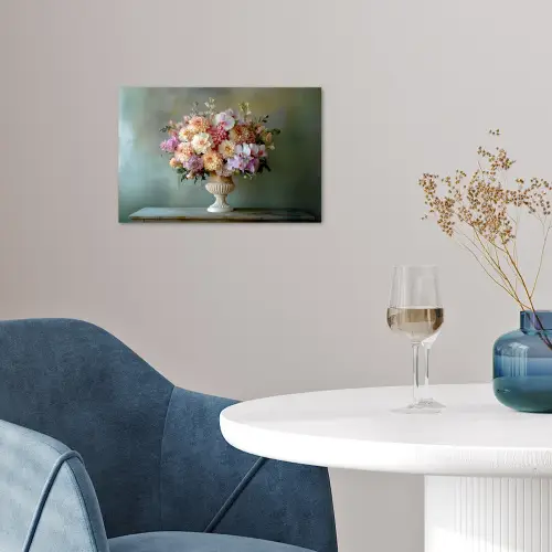 Orchidee - Boeket - Vaas - Bloemen poster papier klein -sfeer3