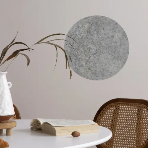 Beton - Antiek - Patronen Wandcirkel behangsticker klein 186 -sfeer3
