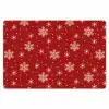 Illustratie - Sneeuwvlokken - Rood Placemat vinyl groot 368 -zzsfeer1_Kitchenyeah-website