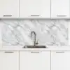 Grijs - Wit - Marmer keuken achterwand 2 middel 871 -3d