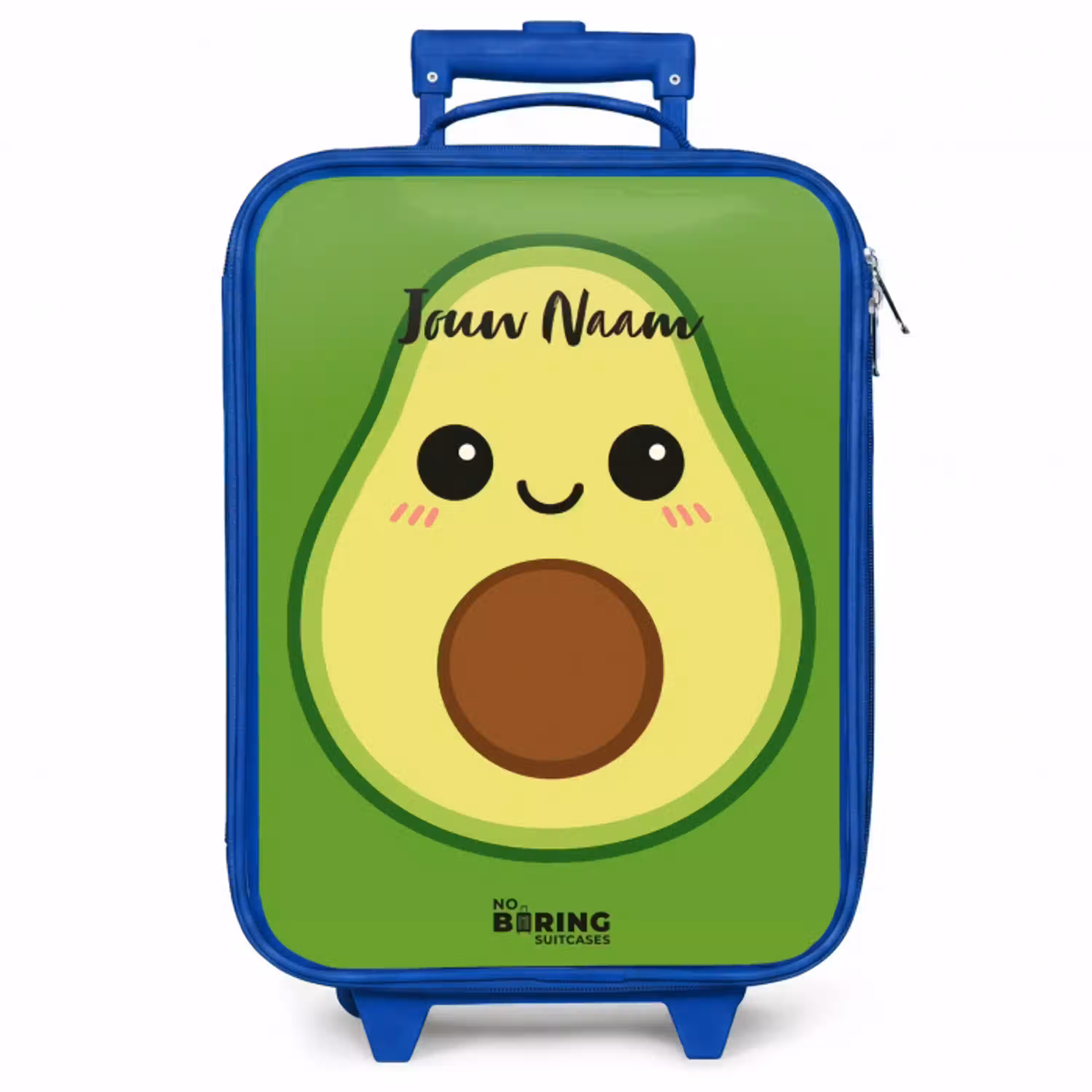 Kawai - Avocado - Groen Kinderkoffer - Blauw klein -zzz_website3d