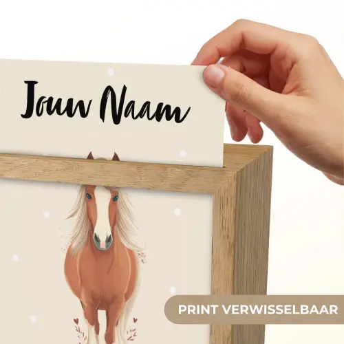 Paard - Galop - Bruin - Stippen Light Box met kabel (Kinderlampje) klein -USP_websiteprintNL