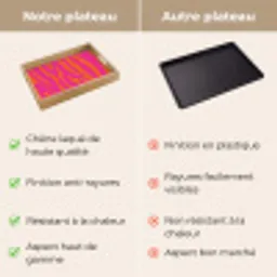 Zebraprint - Roze - Oranje - Dierenprint Dienblad Rechthoek middel -USP_VergelijkingFR
