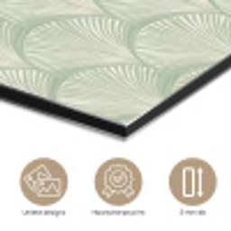Waaiers - Patroon - Groen aluminium wit klein 46 -closeup_NL
