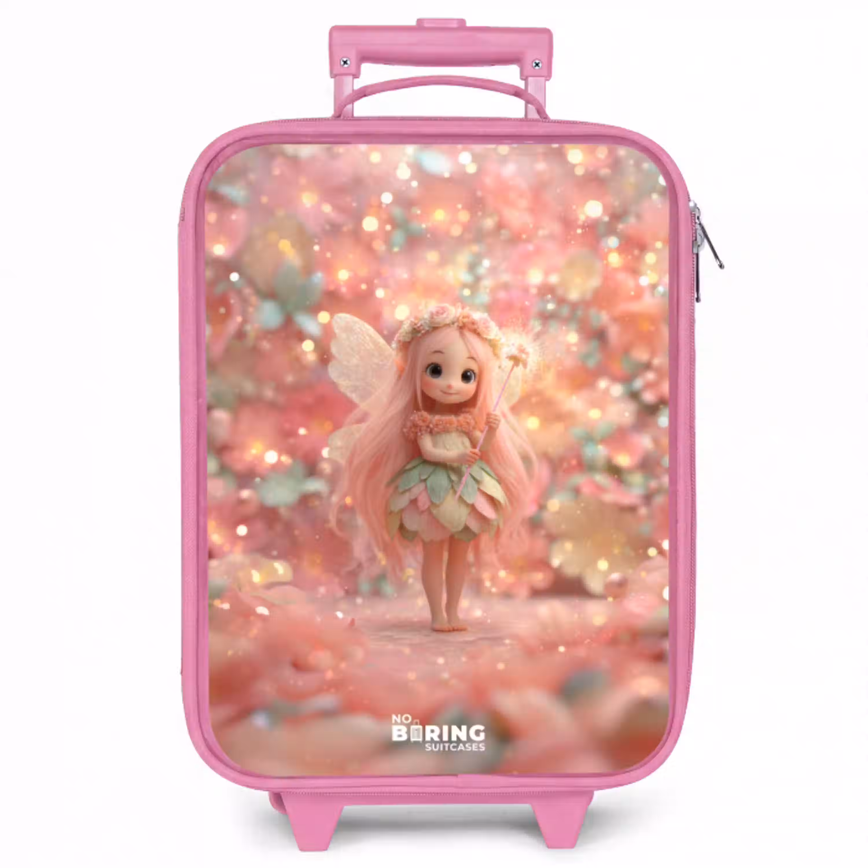 Bloemenfee in roze sprookjeswereld Kinderkoffer - Roze klein -zzz_website3d