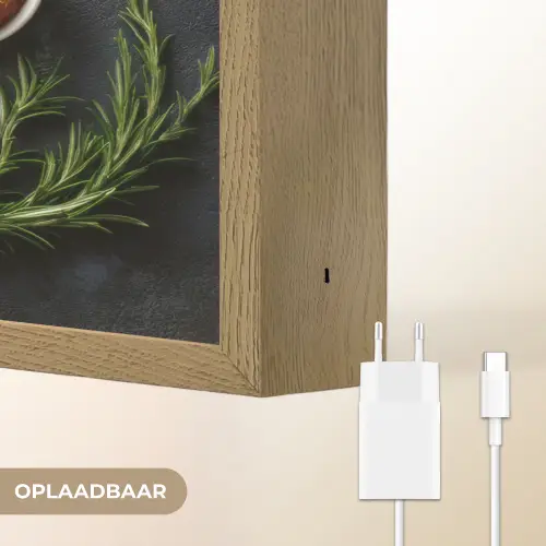 Lepels - Wit - Poeder - Kruiden Light Box met batterij (Wandlamp) middel -USP_websiteoplaadbaarNL