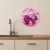 Glitter - Discobol - Roze - Kersen KitchenYeah - Keuken - Wandcirkel Forex klein -sfeer3