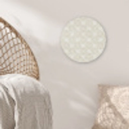 Abstract - Motief - Beige Akoestische PET Vilt - Rond klein 838 -sfeer4