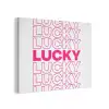Lucky - Roze - Patroon PET vilt klein -3d