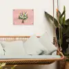 Bloemen - Lint - Kaartje tuinposter los doek klein -sfeer7