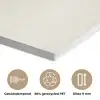 Schelp - Minimalistisch - Wit PET vilt klein -closeup_NL