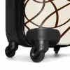 Bruine lijnen op beige achtergrond NBS - Handbagage koffer - Kinderen Unisex middel -wiel