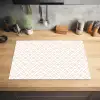Patronen - Abstract - Beige - Geometrie Inductie beschermer vinyl 3mm klein 276 -sfeer5