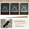 Monstertruck - Bliksem - Blauw - Jongens - Auto Light Box met batterij (Wandlamp kind) middel -USP_dimbaarNL