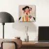 Vrouw - Bloemen - Pastel plexiglas 5mm klein -sfeer6