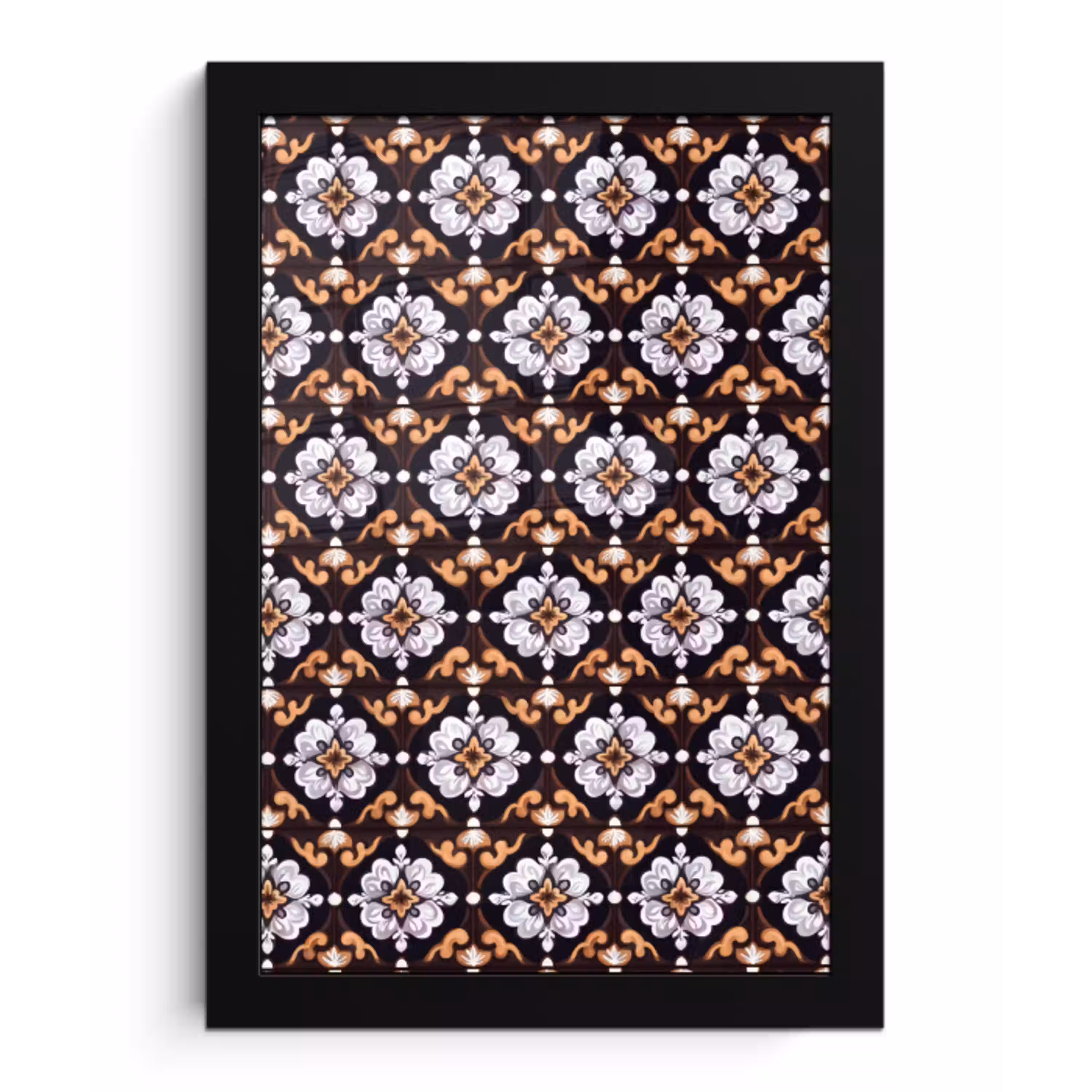 traditioneel - Element - Kleurrijk fotolijst zwart zonder passe partout klein 224 -3d