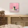 Beker - Rietje - Minimalistisch - Groen plexiglas 5mm klein -sfeer4